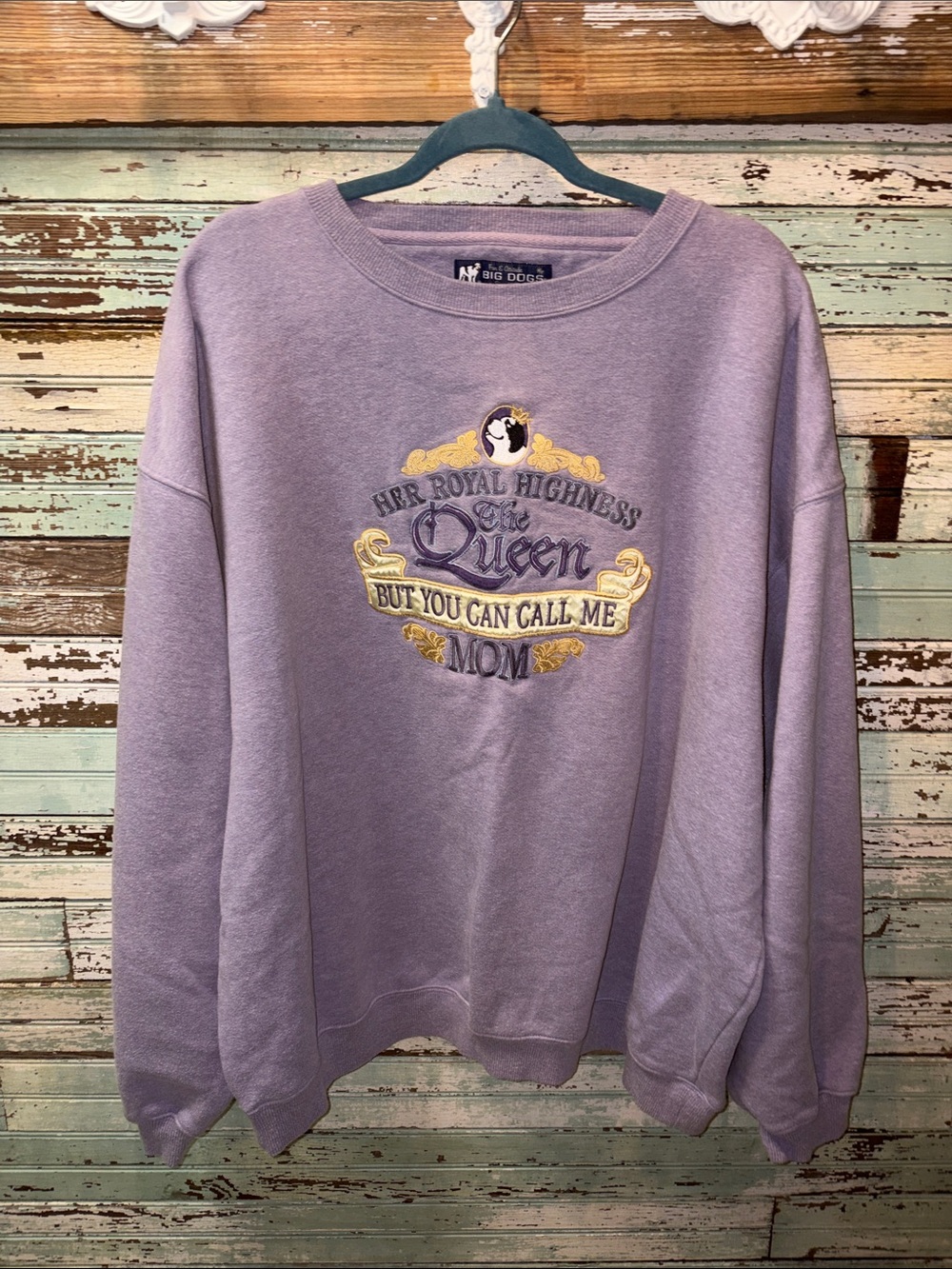 Big Dogs Lavender Pullover Sweatshirt